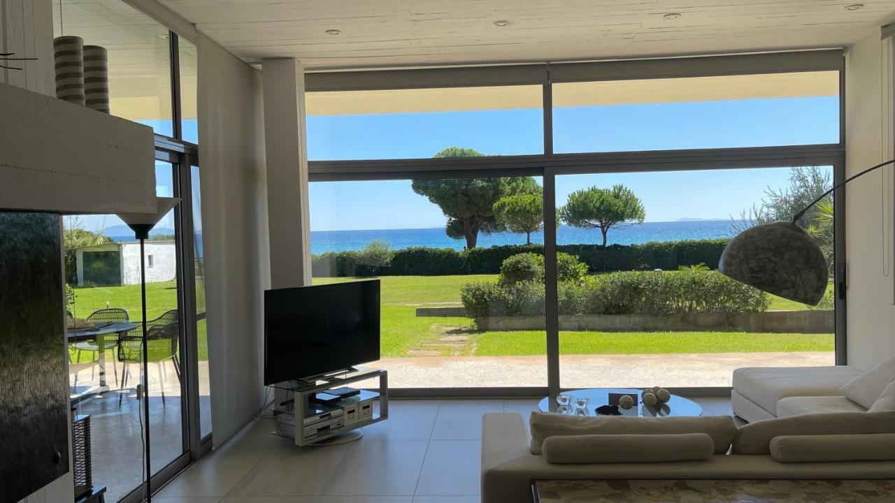 Beachfront Villa Hoopoe Schinias, Marathon Esterno foto