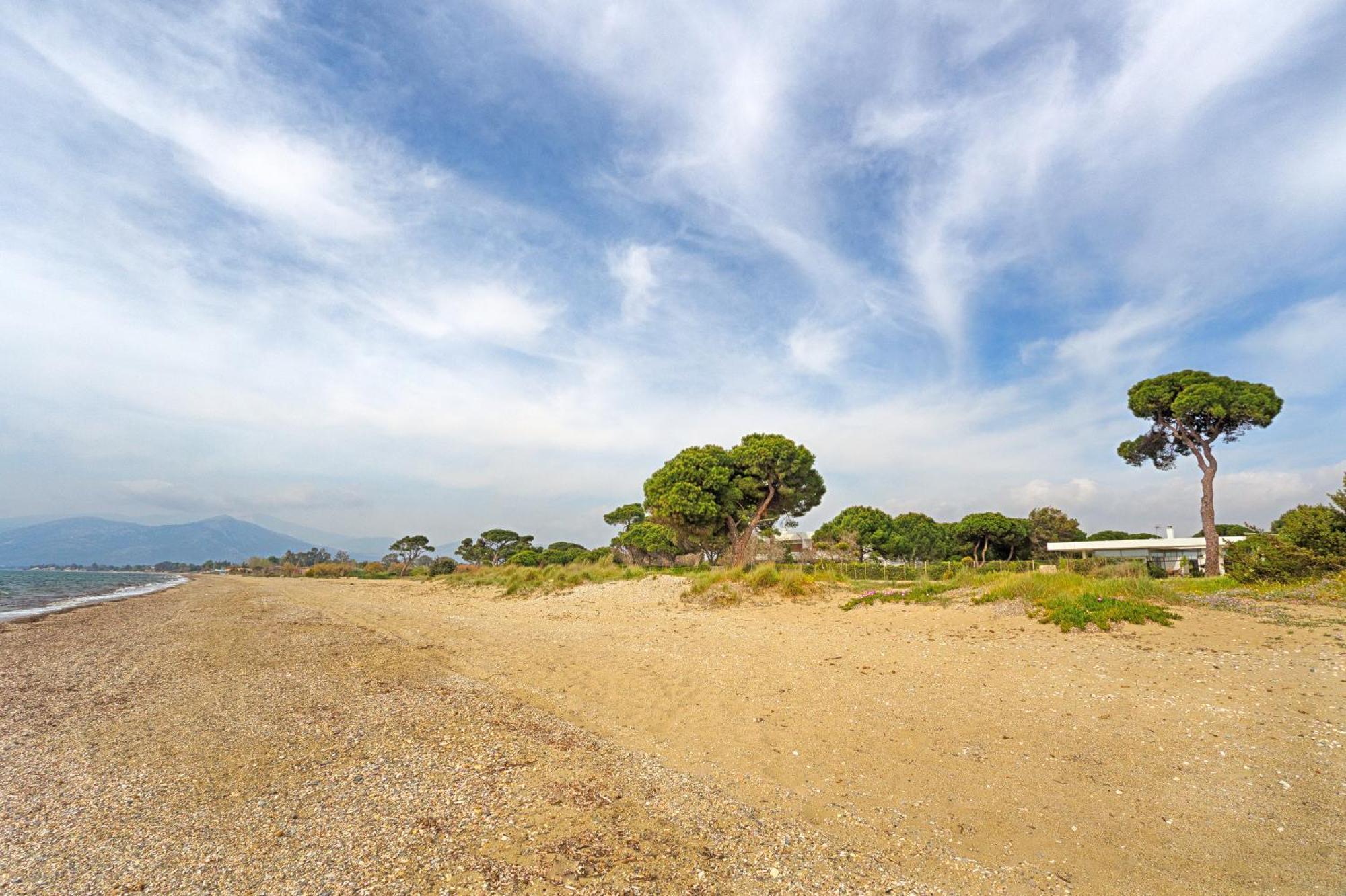 Beachfront Villa Hoopoe Schinias, Marathon Esterno foto