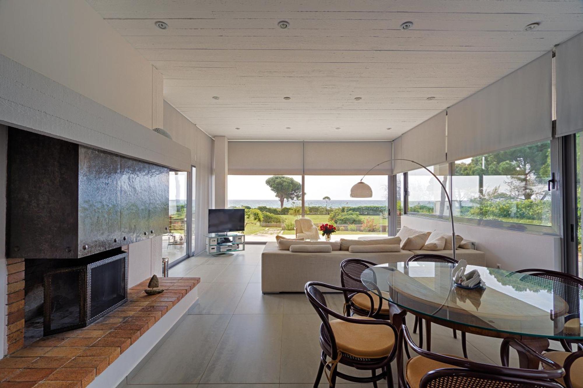 Beachfront Villa Hoopoe Schinias, Marathon Esterno foto